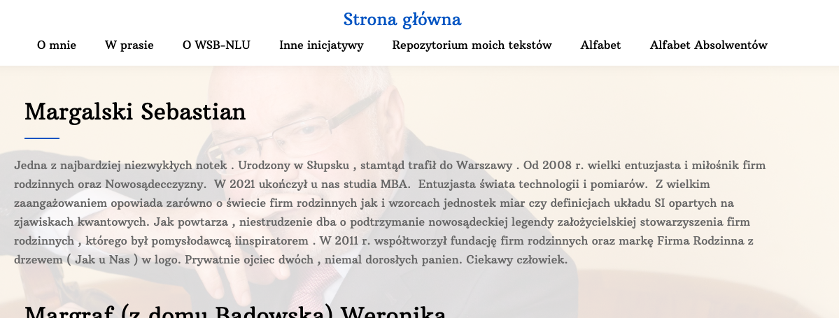 Encyklopedia - Rektor Krzysztof Pawłowski